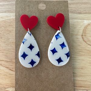 Polymer clay earrings.